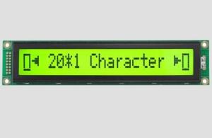 China 20*1 Monochrome Character Dot Matrix LCD Display Module Yellow Green Backlight LCX201A wholesale