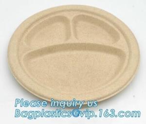 China biodegradable disposable corn starch tray compartment catering tray fruit packaging tray made from cornstarch wholesale