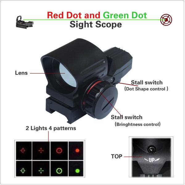 Quality sight scope, red and green dot sight, scope,Rifle Scope, Scope Mounts & Accessories, Red Dot & Laser Scope, Tactical Pis for sale
