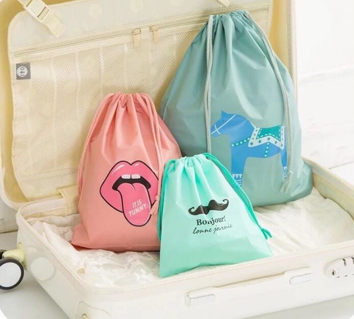 Polyester fabric drawstring bag /advertising pull rope backpack cloth bag /nylon shoulder pocket customization BAGEASE