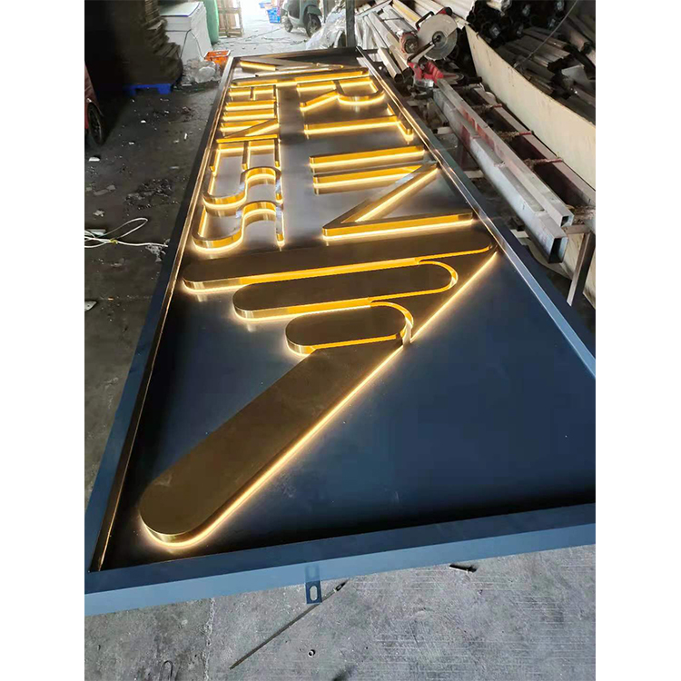 Customization Backlight Number Led Logo Signs Outdoor Business Company Decor 3D Backlit Metal Sign Letter