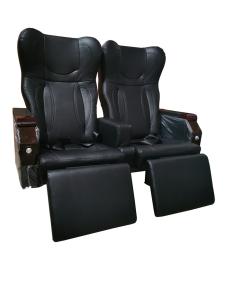 Foot Rest Reclining Bus Seats , Express Bus Seats Side Handrail Bautiful Anti Rust