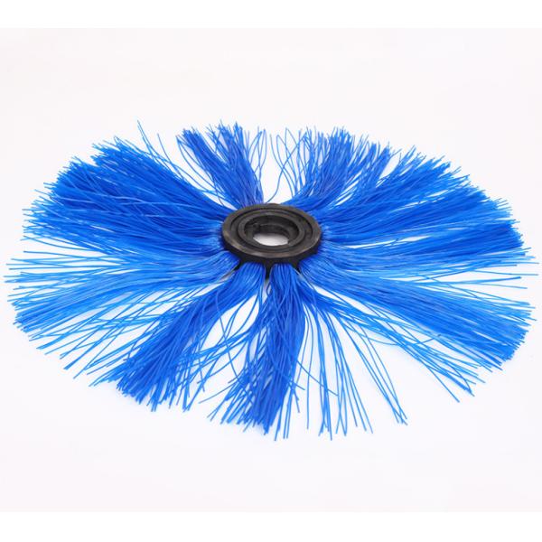 8mm Pin Guardrail Cleaning Wafer Brush Sweeper Roller Brush