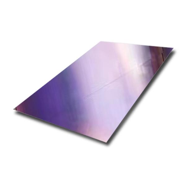 Quality Custom 304 316 Iridescent Fancy Stainless Steel Sheet For Stunning External Metal Front Panels for sale
