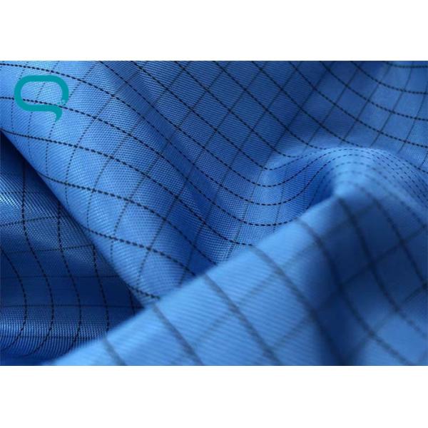Plain Style Anti Static Fabric 100% Polyester Material With Woven Technic
