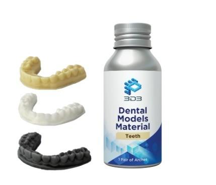 Quality Class III Instruments 3D Printing Materials White Grey 3d Printed Crown Tooth for sale