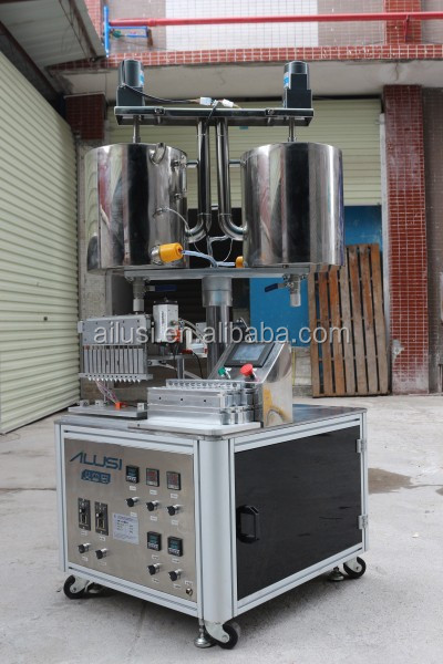Cosmetic packaging machine small lip gloss eyeliner pencil mixing filling machine with 12 nozzles
