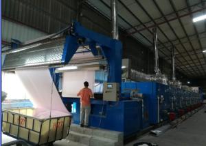 Open Width Knits Fabric Stenter Machine Low Tension Design Single / Double Drive