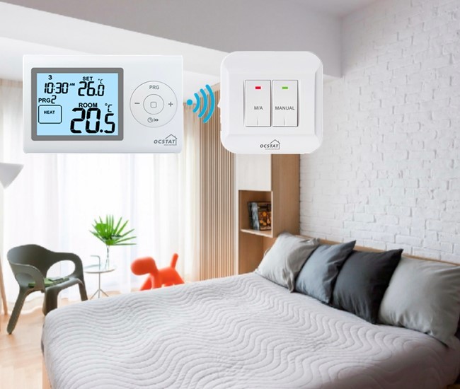 5+2 Day Programmable Digital RF Thermostat With WiFi Module Built - In