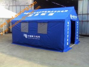 China 3x4m Outdoor Steel Framed Waterproof Disaster Refugee Relief Tent wholesale