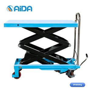 Aida Durable 800kg Double Scissor Lifting Platform Trolley for Smooth Lifting Operations