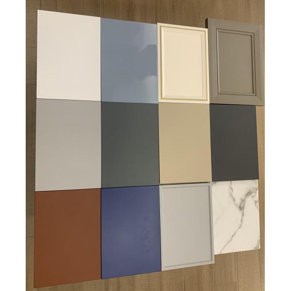 CAD Drawing Economical Modular Kitchen Cabinets With Lacquer Paint Doors