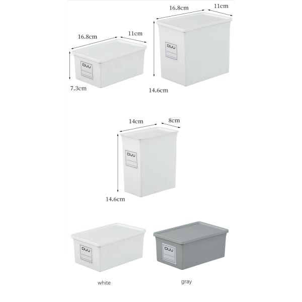 1L-3L Plastic Table Organiser Office Plastic Storage Organizer