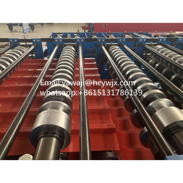 1250mm Material Width Double Deck Roll Forming Machine with 380v 50Hz 3 phases Electrical System
