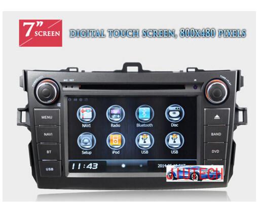 Quality Autoradio for Toyota Corolla Car Stereo DVD GPS Navigation System for Toyota Corolla 2007+ for sale