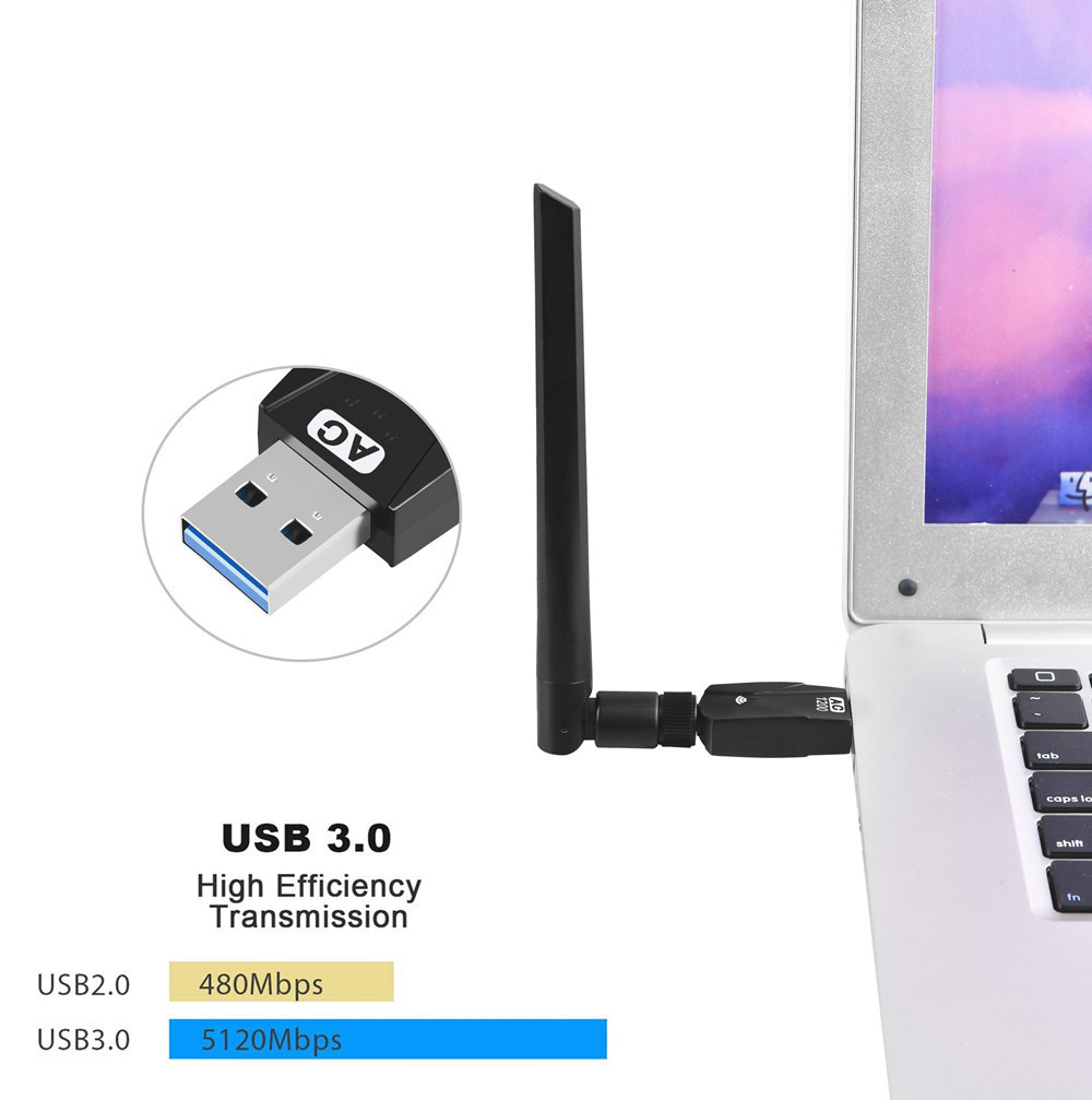 5GHZ/866Mbps Usb Wifi Adapter With External Antenna Connector