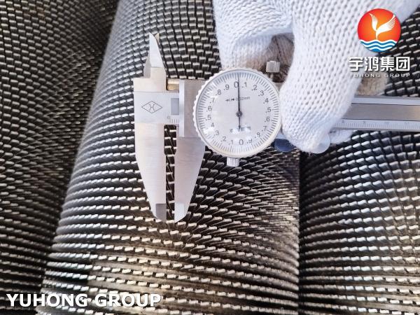 Quality ASTM A312 TP316L Helical Spiral Serrated Finned Tube With SS316L Fins For Heat Exchanger for sale