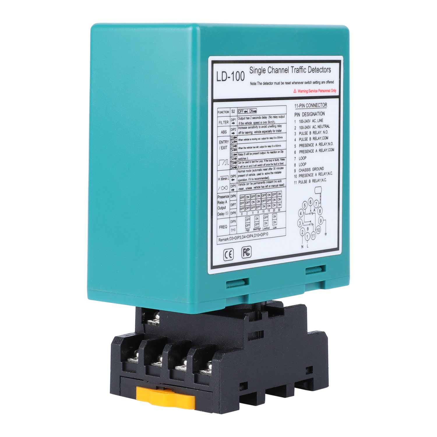 Sensitive Stable Loop Detector Quick Response Time CE/FCC Certified Relay Output Presence Relay Gross Weight 300 g