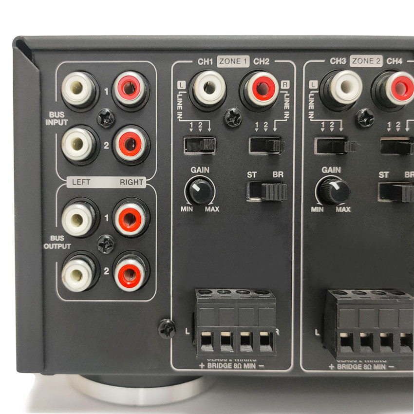 8 Source 8 Zone Bridgeable Distributed Audio Matrix Amplifier Bridged Integrated Stereo Amplifier