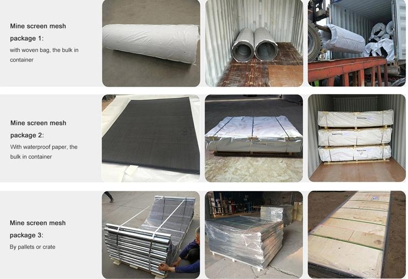 packing of vibrating screen mesh