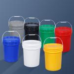 1L 20L Plastic Bucket With Handle And Lids Transparent and Multi-functional for