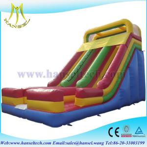 China Hansel cheap inflatable slides ,boucning castles inflatable slide pool wholesale