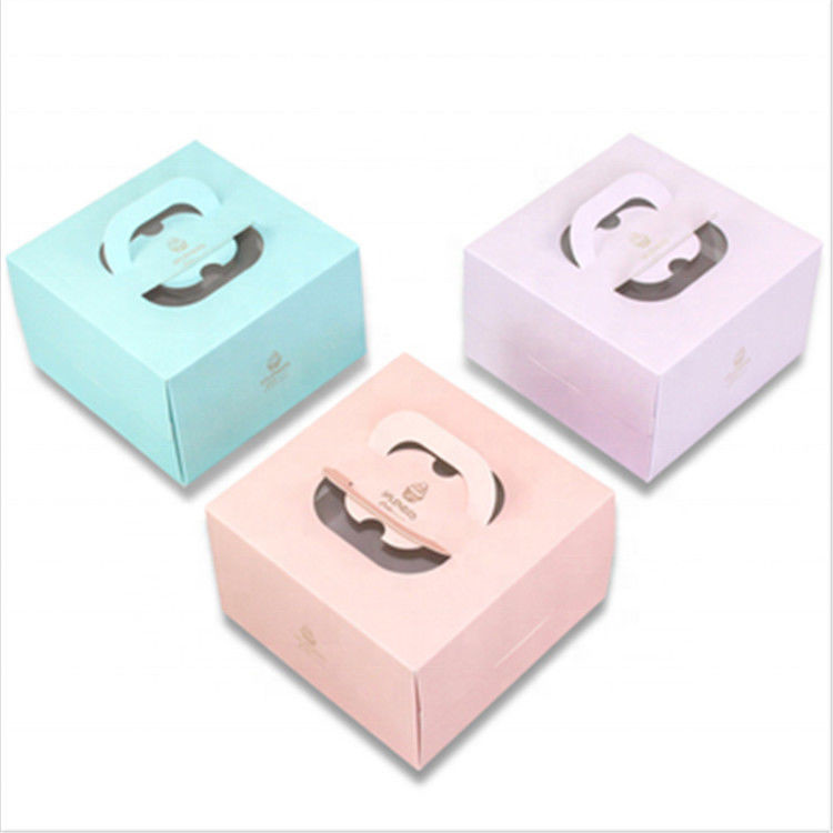 Food Grade Soy Ink Printing Custom Cardboard Display Boxes With Clear Window