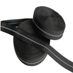 China 2cm Black Polyester Reflective Webbing Tape For Clothing Custom wholesale