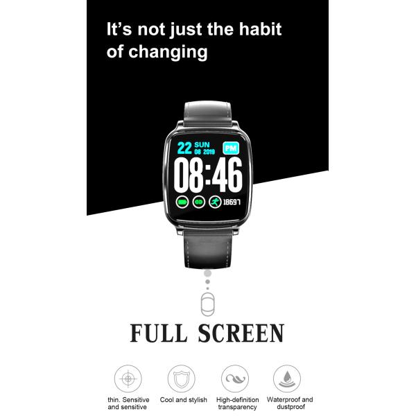M10 Square Shape Smartwatch Waterproof Blood Oxygen Ip67 Customized