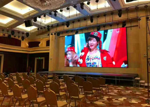 Quality P2.5 HD Large Video Wall Displays , Portable LED Video Wall 100mm Thickness for sale