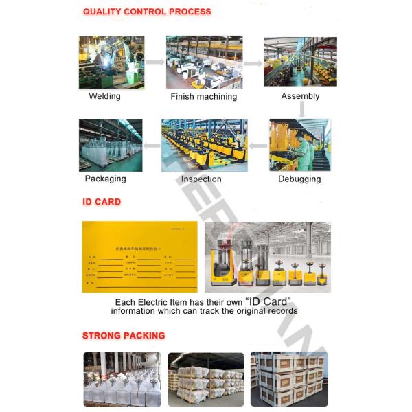 3300lbs 6.5m Scissor Hand Manual Electric Powered Forklift