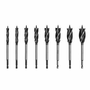 China 35mm 4 Flutes Wood Auger Drill Bit Hex Shank Screw Tip For Drilling on sale