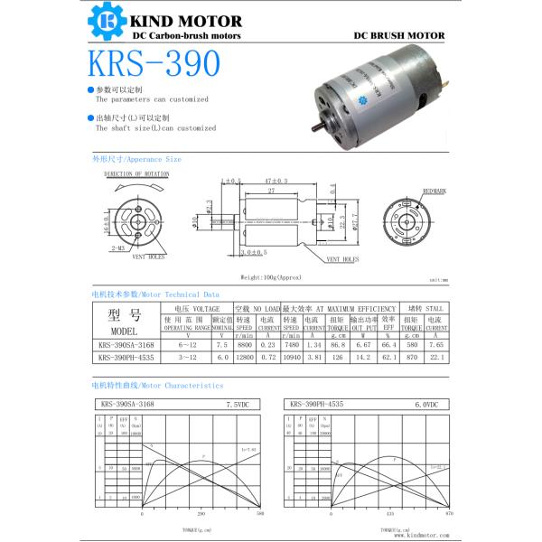 1000gCm Micro Brushed DC Motor , 0.02KW Permanent Magnet Dc Motor