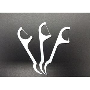 China Eco Friendly Plastic Dental Floss Toothpick , Disposable Dental Floss Picks wholesale