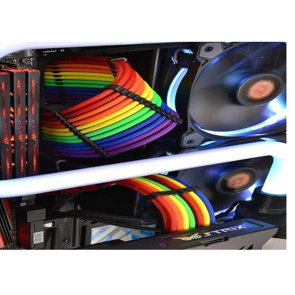 18AWG 300mm Power Supply Sleeved Extension Cables