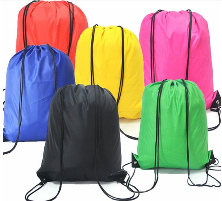 Polyester fabric drawstring bag /advertising pull rope backpack cloth bag /nylon shoulder pocket customization BAGEASE