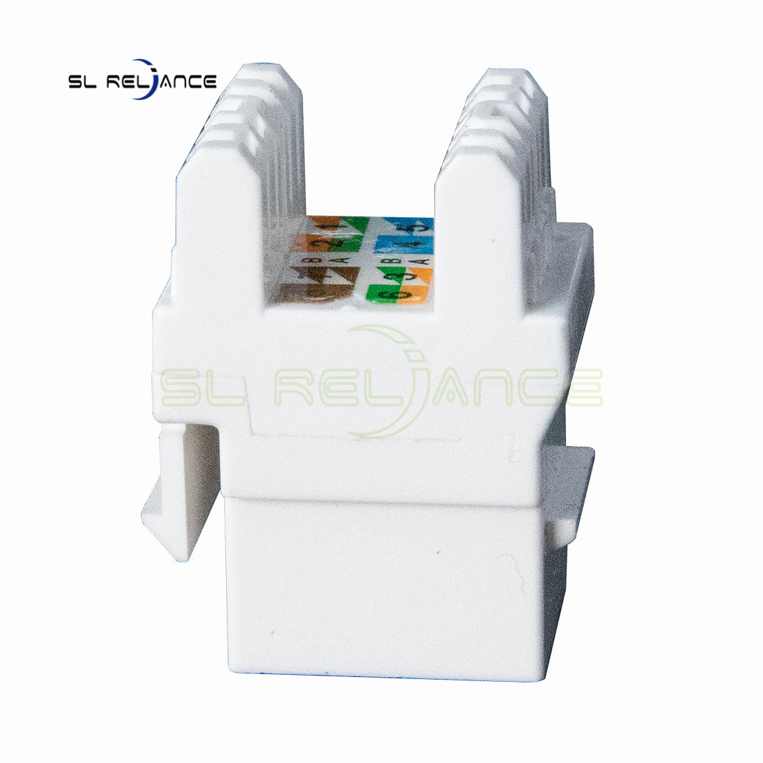 White 22~26 AWG Cat5e Keystone Coupler 8P8C Network Keystone Jack
