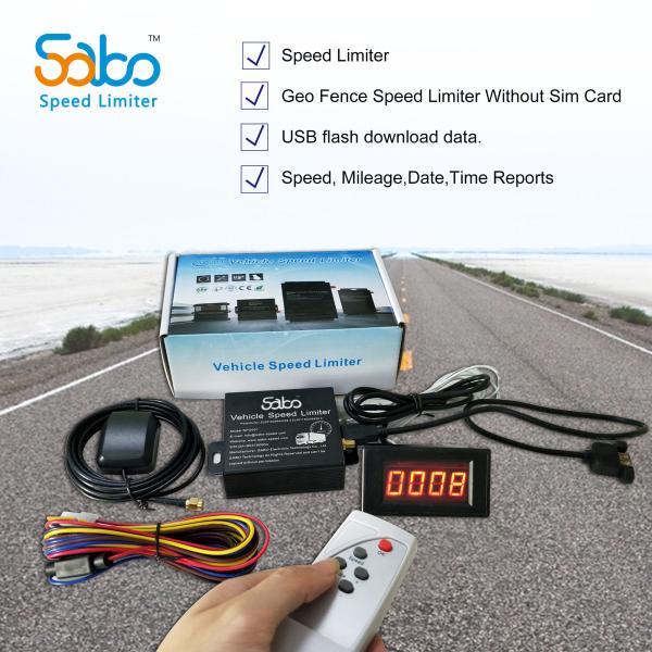 Quality 2km/h Programmable Black No Sim Card Vehicle Speed Limiter for sale