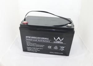 China Deep cycle 6FM100 12v 100ah Sealed Lead Acid Battery For UPS / Lawn Lamp wholesale