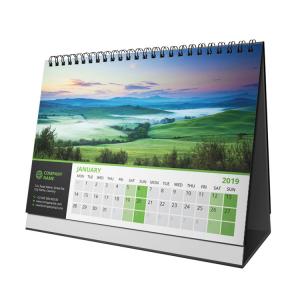 China Folding Office Desk Custom Calendar Printing With Business Advertising Printed wholesale