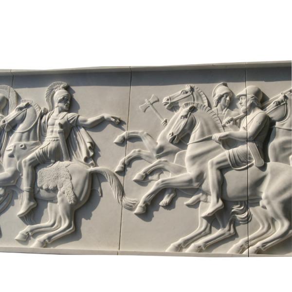 Marble stone relief wall flower carving panels with polished,China stone carving Sculpture supplier