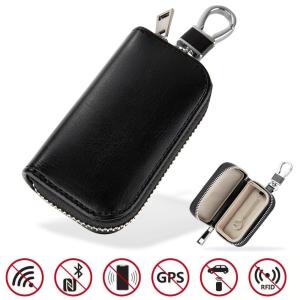 Faraday RFID Signal Blocking Pouch Keyless Remote Control Zip Closure
