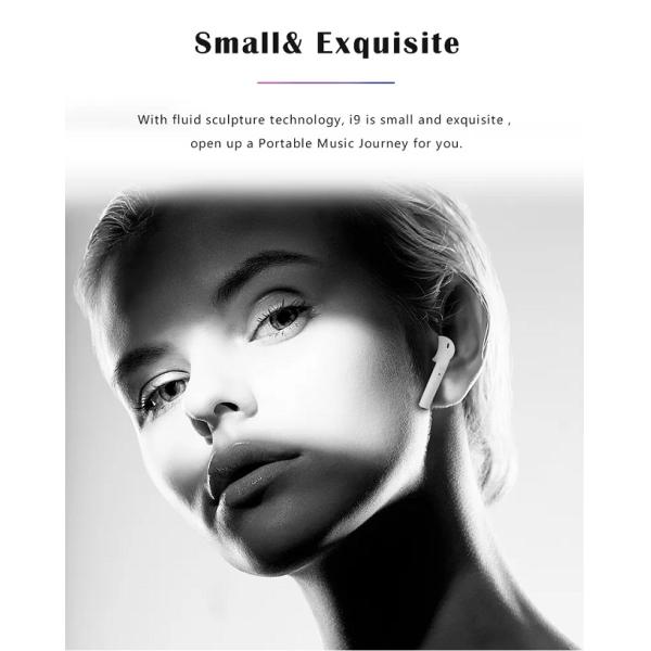 TWS Airpods Wireless Earbuds Portable 5.0 Bluetooth Headset 2500mAh For Smartphone