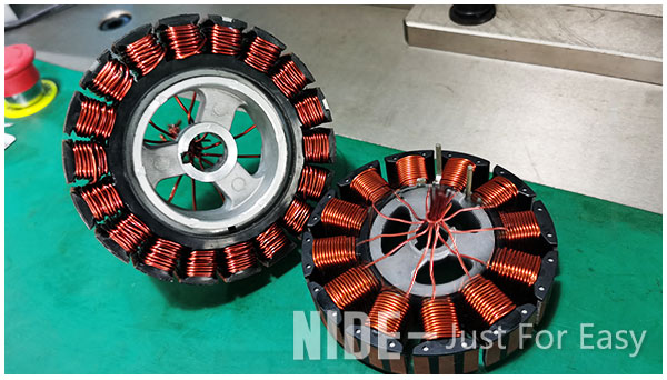 Hoverboard Wheel Motor 2 Station Stator Winding Machine