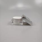 Skin Care Cream Plastic Cap 15g 30g 50g Square Acrylic Eye Cream Jar with