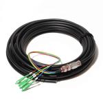 FC APC Type Connectors Fiber Patch Cord Waterproof Pigtail 4F 0.3dB