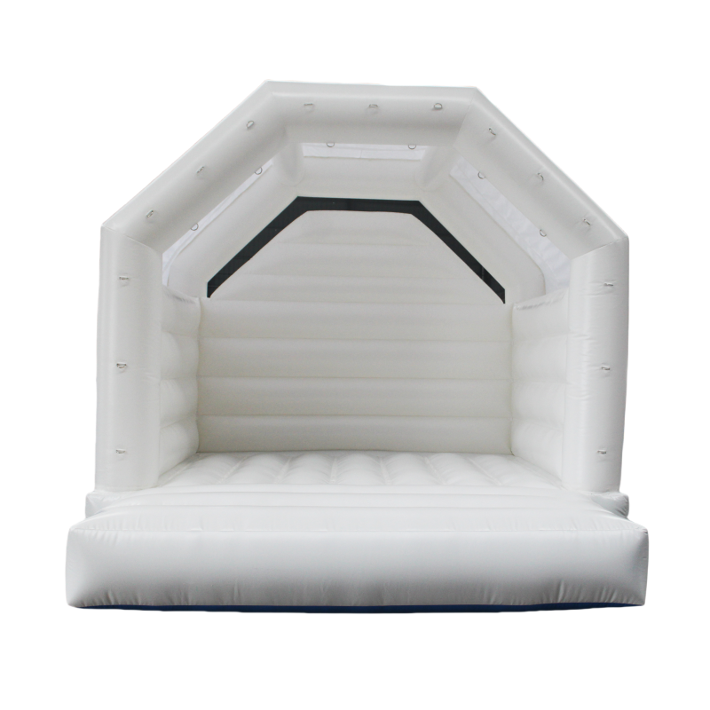 2024 Design White Mini Inflatable Bouncy Castle Combo Bounce with Custom Logo Printed