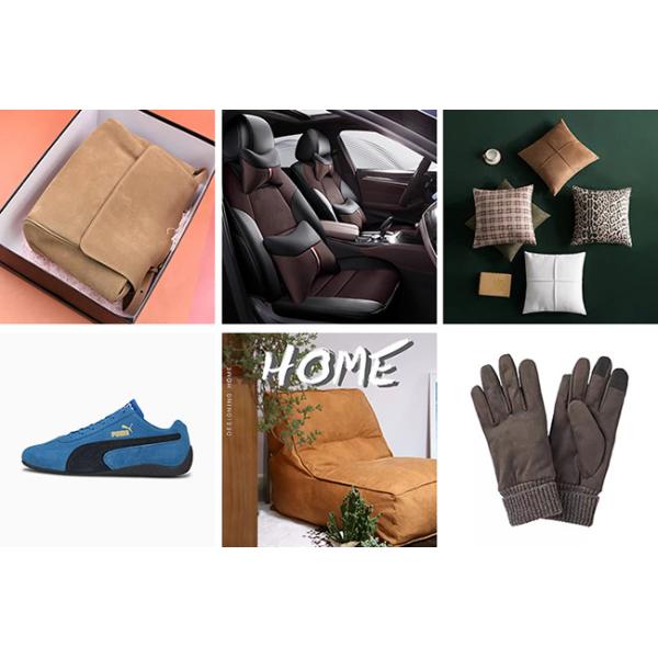 Sofa Velvet Microsuede Polyester Fabric For Furniture Upholstery