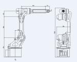 High Efficiency Assembly Line Small Welding Industrial Robot , Installed On