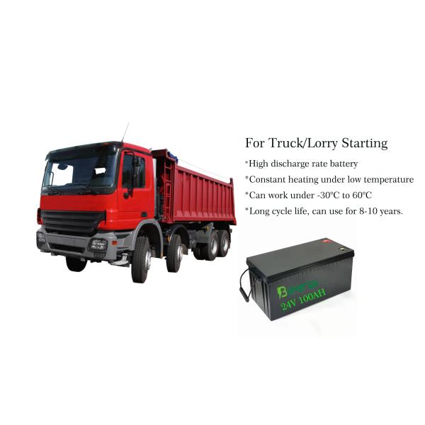 Car Lithium Ion Battery for Truck Starting 24V 100Ah Battery Pack Benergy Lifepo4 Battery for Electric Boat and Marine Us